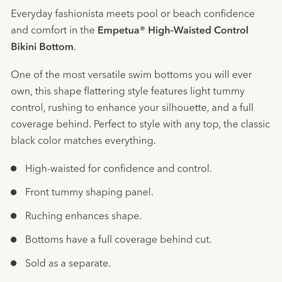 Shapermint Empetua high-waisted bikini bottom sz M - Picture 5 of 6